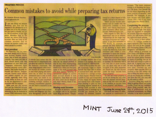 News article on common mistakes to avoid while preparing tax returns – Key errors, tax filing tips, and expert guidance for accurate tax compliance.